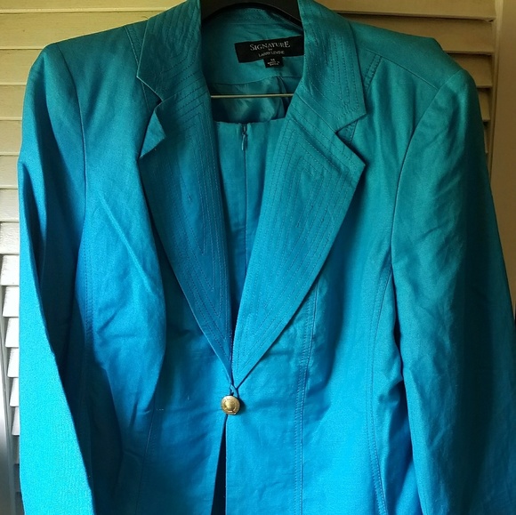 Teal size 14 Skirt suit, NWT - Picture 1 of 3